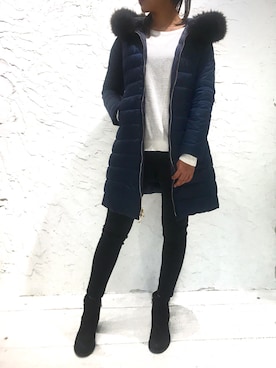 「TATRAS（タトラス）のアイテム」を使った、YUKI IKEGAMIさん（レディース・163cm）の冬コーディネート