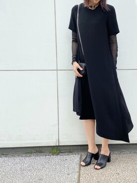 「OFFICINE CREATIVE（オフィチーネクリエイティブ）のアイテム」を使った、YUKI IKEGAMIさん（レディース・163cm）の夏コーディネート