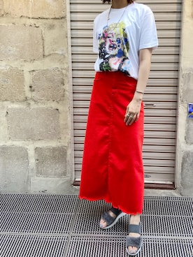 「surt（サート）のアイテム」を使った、YUKI IKEGAMIさん（レディース・165cm）の夏コーディネート