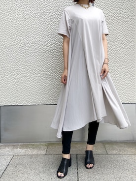 「surt（サート）のアイテム」を使った、YUKI IKEGAMIさん（レディース・165cm）の夏コーディネート