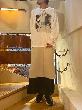 「スニーカーブーツ」｜「アイテム（アクセサリー）」を使った、YUKI IKEGAMIさん（レディース・165cm）の秋コーディネート