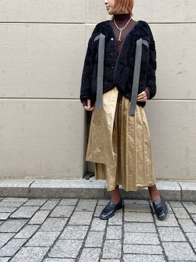 「EARIH（アーリ）のアイテム」を使った、YUKI IKEGAMIさん（レディース・165cm）の秋コーディネート