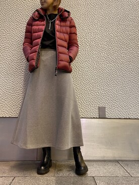「ダウンコーデ」｜YUKI IKEGAMIさん（レディース・165cm）の冬コーディネート