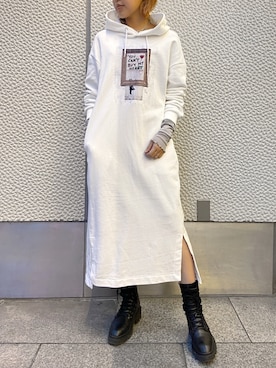 「ASH（アッシュ）のアイテム」を使った、YUKI IKEGAMIさん（レディース・165cm）の冬コーディネート