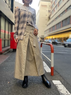 「ASH（アッシュ）のアイテム」を使った、YUKI IKEGAMIさん（レディース・165cm）の冬コーディネート