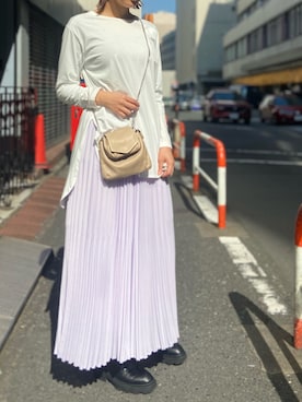 「BACKLASH（バックラッシュ）のアイテム」を使った、YUKI IKEGAMIさん（レディース・165cm）の冬コーディネート