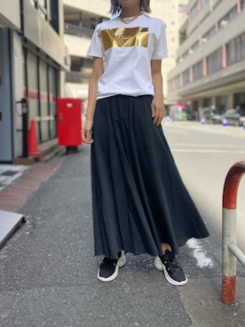 「B'2nd（ビーセカンド）のアイテム」を使った、YUKI IKEGAMIさん（レディース・165cm）の春コーディネート