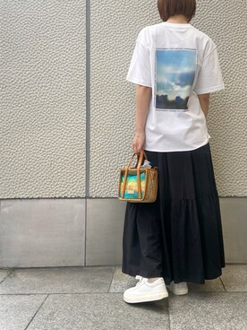 「PROTCOL（プロトコル）のアイテム」を使った、YUKI IKEGAMIさん（レディース・165cm）の春コーディネート