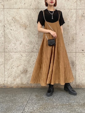 「RITO（リト）のアイテム」を使った、YUKI IKEGAMIさん（レディース・165cm）の春コーディネート