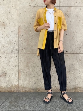 「ASH（アッシュ）のアイテム」を使った、YUKI IKEGAMIさん（レディース・165cm）の春コーディネート