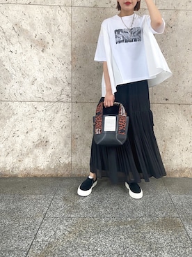 「REKISAMI（レキサミ）のアイテム」を使った、YUKI IKEGAMIさん（レディース・165cm）の春コーディネート