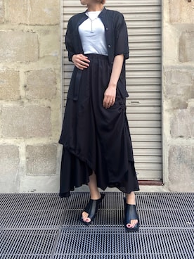 「MARECHAL TERRE（マルシャルテル）のアイテム」を使った、YUKI IKEGAMIさん（レディース・165cm）の夏コーディネート