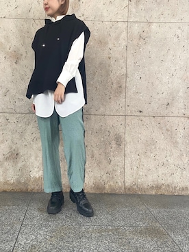 「ASH（アッシュ）のアイテム」を使った、YUKI IKEGAMIさん（レディース・165cm）の夏コーディネート