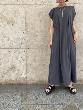 「B'2nd（ビーセカンド）のアイテム（ワンピース/ドレス）」を使った、YUKI IKEGAMIさん（レディース・165cm）の夏コーディネート