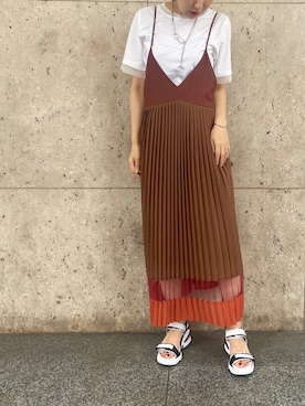 「ASH（アッシュ）のアイテム」を使った、YUKI IKEGAMIさん（レディース・165cm）の夏コーディネート