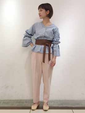 karenさんの「17SS タックコクーンパンツ」を使ったコーディネート