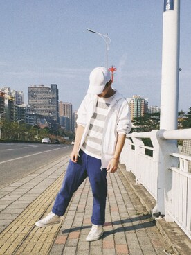 「TYAKASHAのアイテム（ジャケット/アウター）」を使った、TAKOさん（メンズ・175cm）の冬コーディネート
