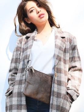 「ショルダーBAG」｜DEVICEさん（レディース・158cm）の秋コーディネート