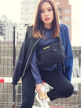 「ショルダーBAG」｜DEVICEさん（レディース・165cm）の冬コーディネート