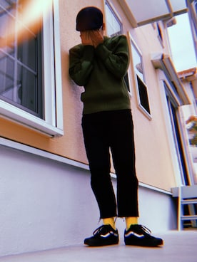 「ヒッコリー」｜「アイテム（ハンチング/ベレー帽）」を使った、range1031さん（メンズ・163cm）の秋コーディネート