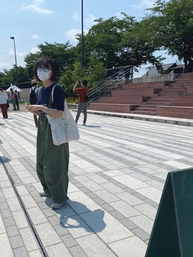 「AURALEE（オーラリー）のアイテム（スニーカー）」を使った、歌さん（レディース・152cm）の夏コーディネート