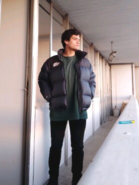 「carhartt」｜「アイテム（ダウンジャケット/コート）」を使った、ale91さん（メンズ・174cm）の秋コーディネート