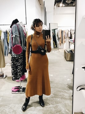 「Laguna Moon」｜小竹麻美さん（レディース・163cm）の秋コーディネート