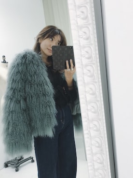 「MURUA（ムルーア）のアイテム」を使った、小竹麻美さん（レディース・163cm）の秋コーディネート