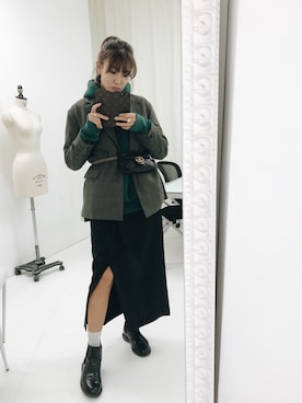 小竹麻美さん（レディース・163cm）の秋コーディネート