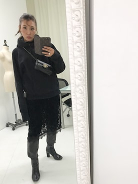 「CAMBER（キャンバー）のアイテム」を使った、小竹麻美さん（レディース・163cm）の秋コーディネート