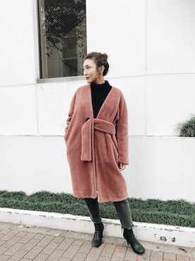 小竹麻美さん（レディース・163cm）の秋コーディネート