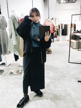 小竹麻美さん（レディース・163cm）の冬コーディネート