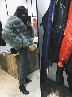 小竹麻美さん（レディース・163cm）の冬コーディネート