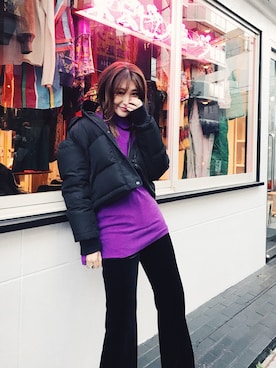 「あけましておめでとうございます！」｜小竹麻美さん（レディース・163cm）の冬コーディネート