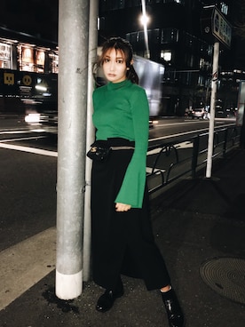 小竹麻美さん（レディース・163cm）の春コーディネート