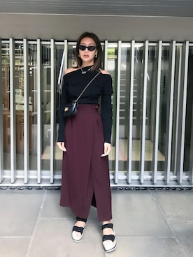 小竹麻美さん（レディース・163cm）の春コーディネート