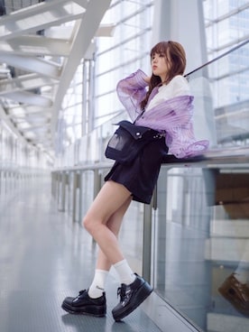 「JOHN LAWRENCE SULLIVAN（ジョンローレンスサリバン）のアイテム」を使った、poyoさん（レディース・161cm）の夏コーディネート