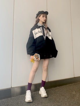 「ADER error（アーダーエラー）のアイテム（レッグウェア）」を使った、poyoさん（レディース・161cm）の春コーディネート
