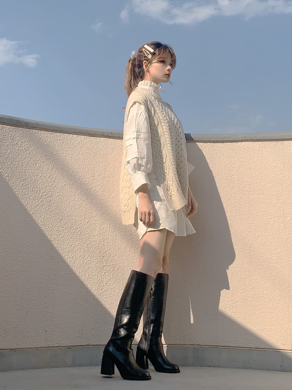 FRAY I.D（フレイアイディー）の「アランニットベスト（ニット