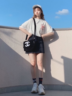 「ADER error（アーダーエラー）のアイテム」を使った、poyoさん（レディース・161cm）の春コーディネート