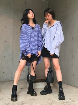 「PRADA（プラダ）のアイテム（スニーカー）」を使った、poyoさん（レディース・161cm）の秋コーディネート