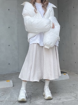 「FEKETE（フェケテ）のアイテム（ジャケット/アウター）」を使った、poyoさん（レディース・161cm）の秋コーディネート