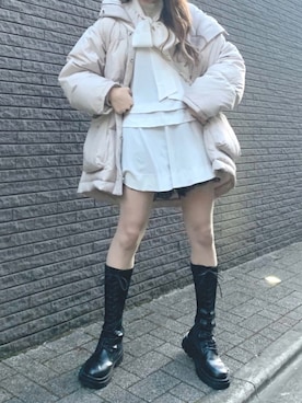 「SNIDEL（スナイデル）のアイテム（ジャケット/アウター）」を使った、poyoさん（レディース・161cm）の秋コーディネート