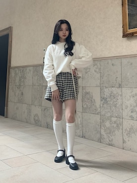 「eimy istoire（エイミーイストワール）のアイテム」を使った、poyoさん（レディース・161cm）の春コーディネート