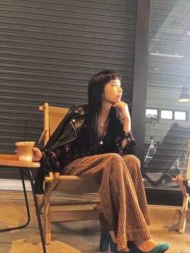 ALEXIA STAMさん（レディース・155cm）の秋コーディネート