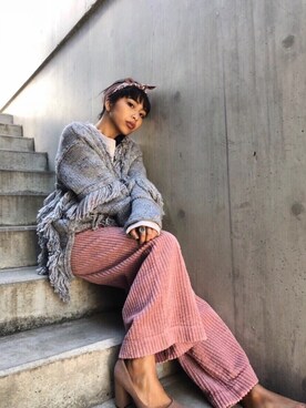 ALEXIA STAMさん(レディース・155cm)の冬コーディネート