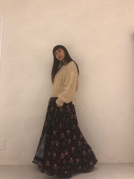 ALEXIA STAMさん（レディース・155cm）の冬コーディネート