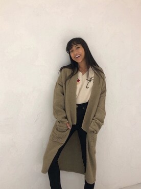 ALEXIA STAMさん（レディース・155cm）の冬コーディネート