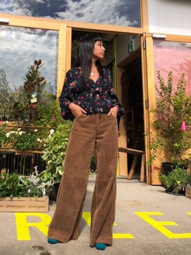 ALEXIA STAMさん（レディース・155cm）の冬コーディネート