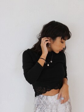 ALEXIA STAMさん（レディース・155cm）の冬コーディネート